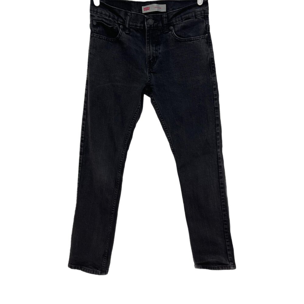 K5044 Levi's 511 Slim Y2K Straight Leg Black Denim Jeans Sz.14 Boys